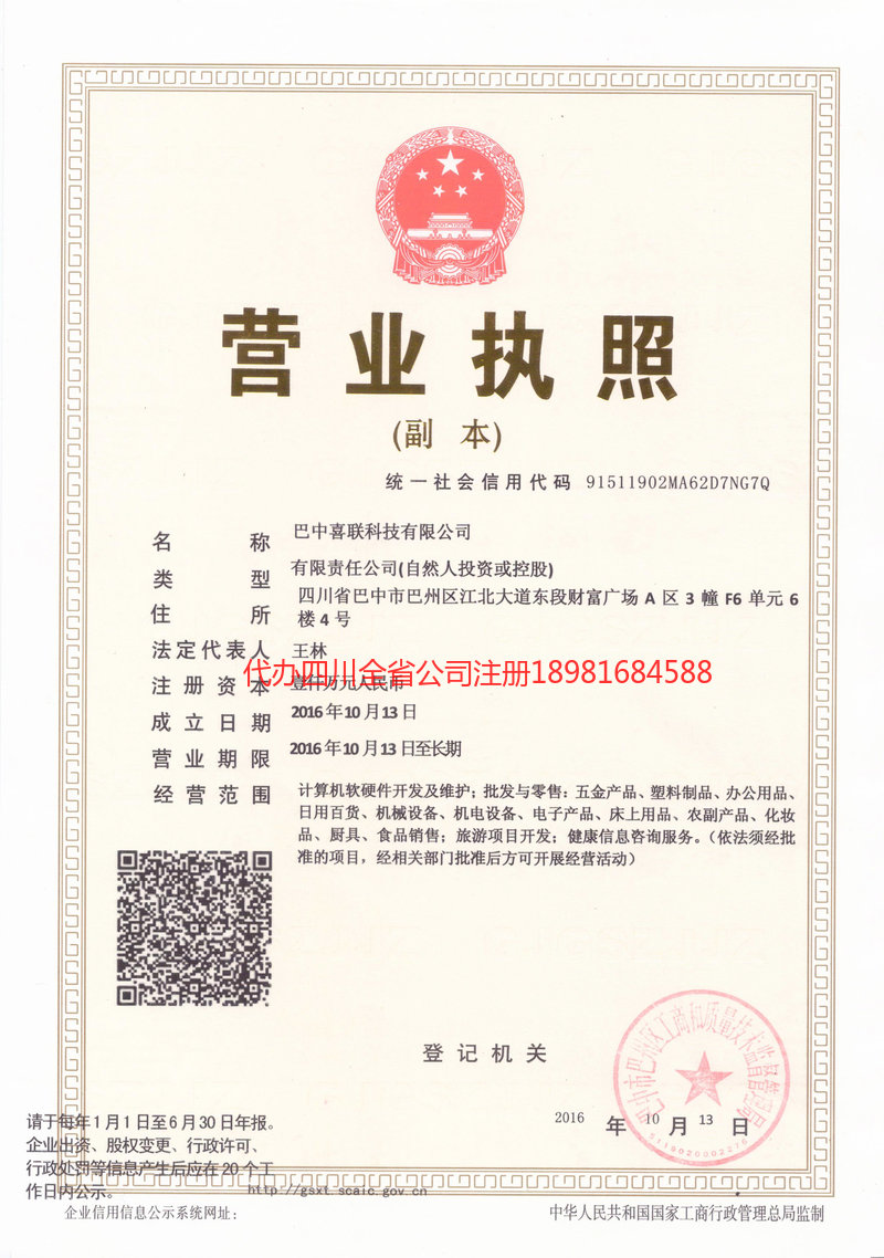 重庆重庆喜联科技有限公司